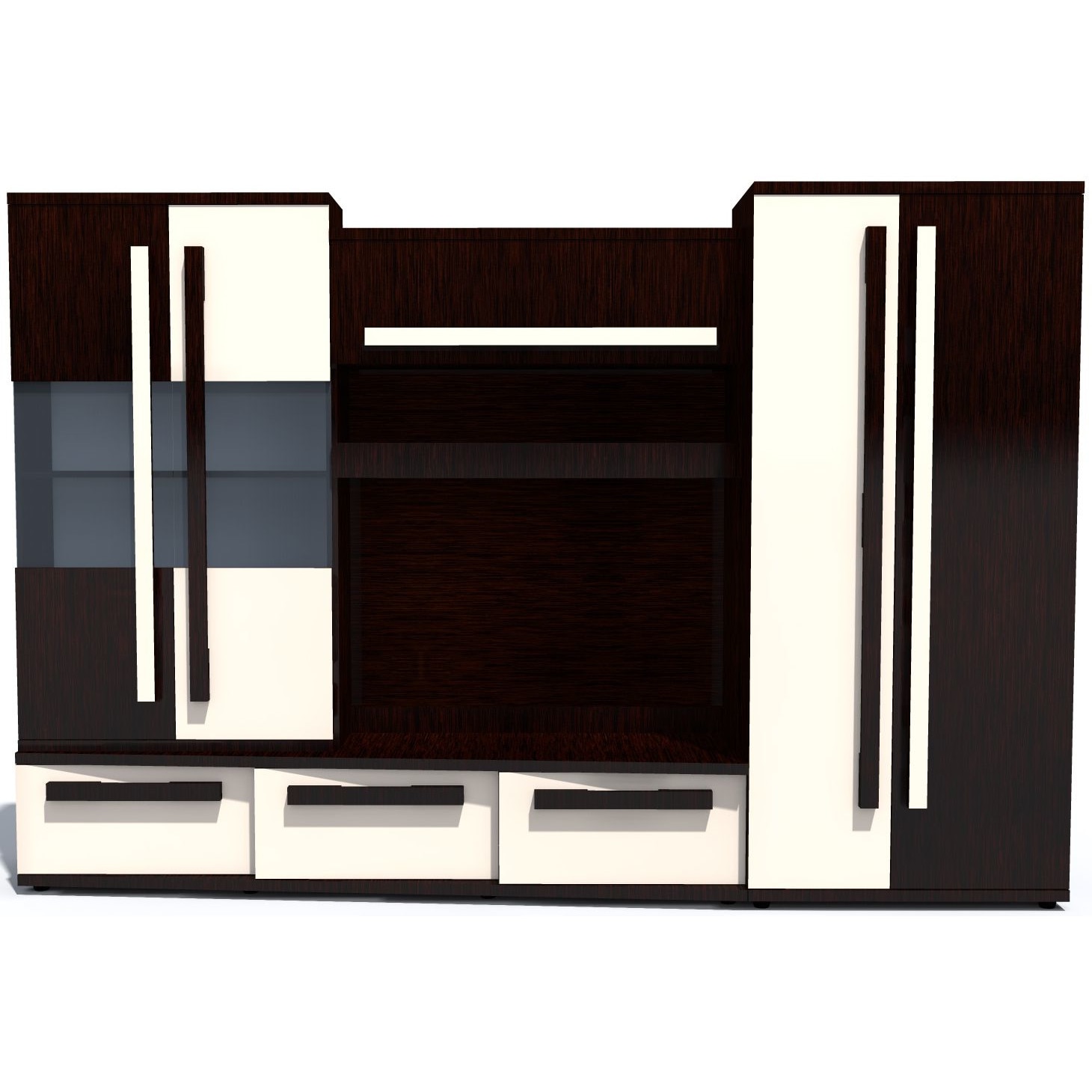 Living Carisma Dreapta Wenge/Vanilie, 300 x 203 x 52 cm