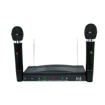 Set 2 microfoane wireless + receiver A306 Set 2 microfoane wireless + receiver A306