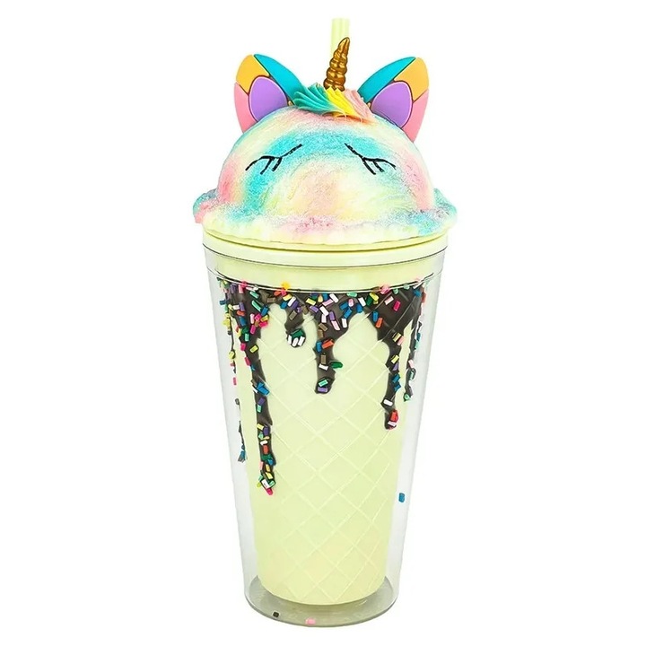 Sticla de apa Rainbow 450 ml Multicolor pentru copii - Cadou universal