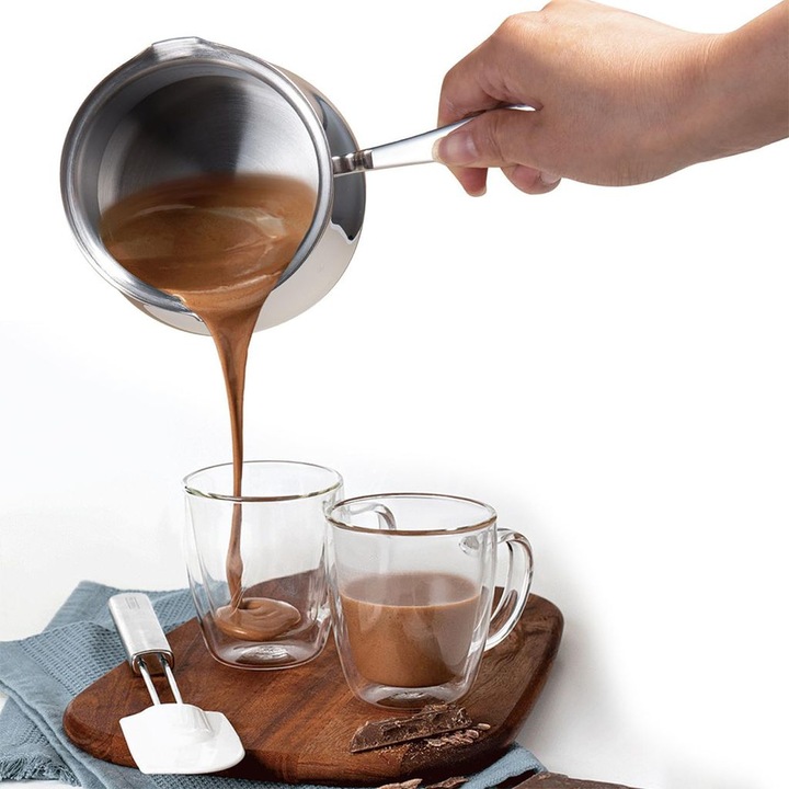 Kávéskanna 304 rozsdamentes acél 500ml ezüst
