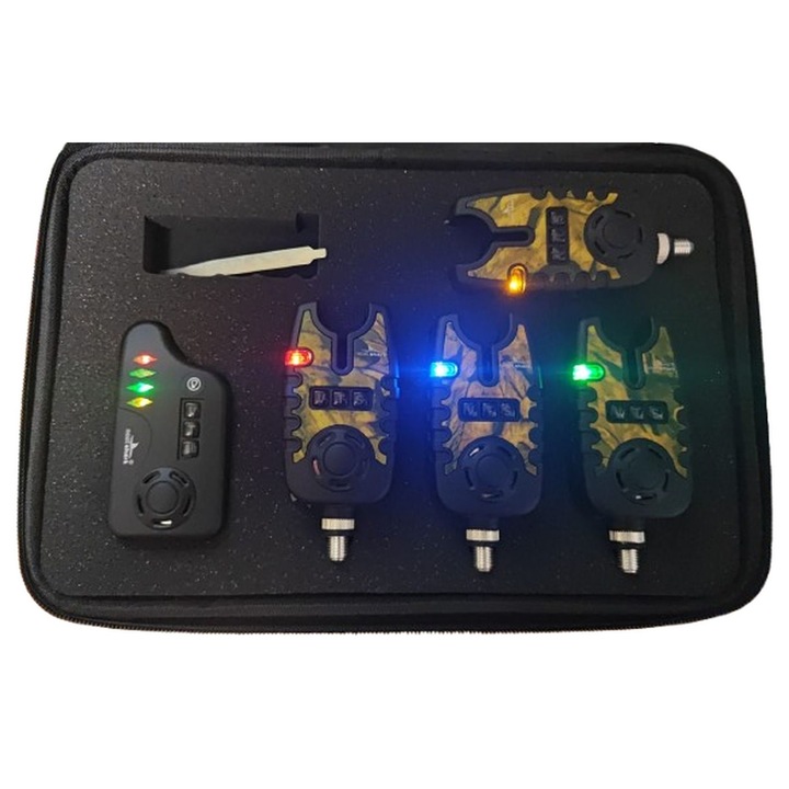 Set statie cu 4 avertizori baterii incluse