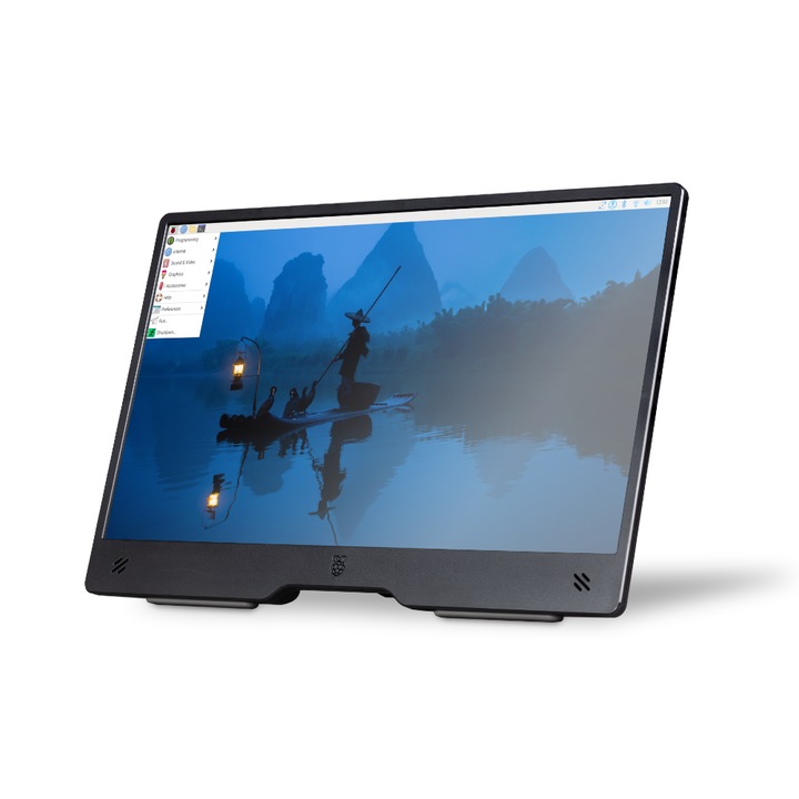 Monitor portabil Raspberry Pi 15.6” 1080p, negru