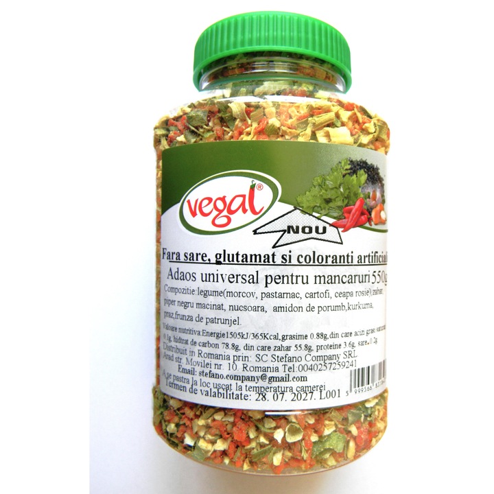 Vegal adaos universal pentru mancaruri natural 550gr