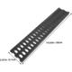 Set 2 capace rigole drenaj exterior, polimer, negru, 50x9.7x2 cm