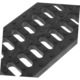 Set 2 capace rigole drenaj exterior, polimer, negru, 50x9.7x2 cm