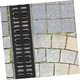 Set 2 capace rigole drenaj exterior, polimer, negru, 50x9.7x2 cm