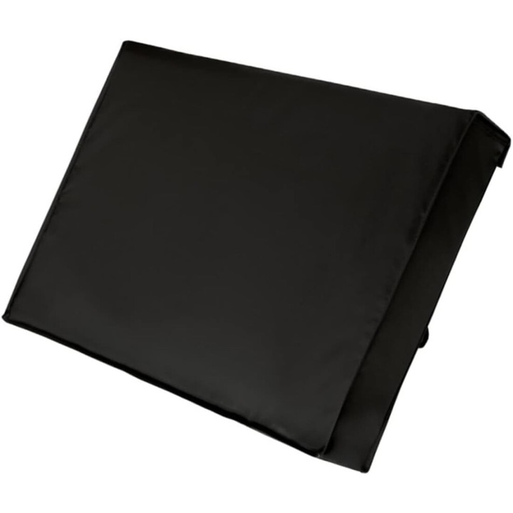 Husa protectie televizor exterior 60x65 inch negru rezistenta intemperii microfibra