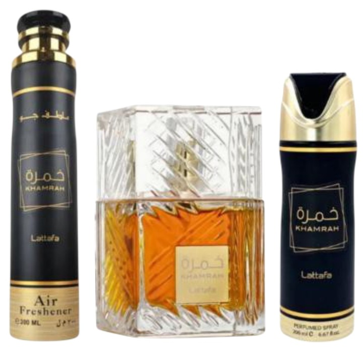 Lattafa Khamrah - Set cadou unisex 3 piese