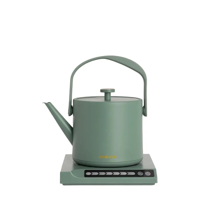 Fierbator electric CREATE, Hattori, capacitate 0.5 litri, ecran digital, oprire automata, semnal sonor finalizare program, temperatura reglabila max. 100°C, maner ergonomic, material otel inoxidabil, 880 W, sage