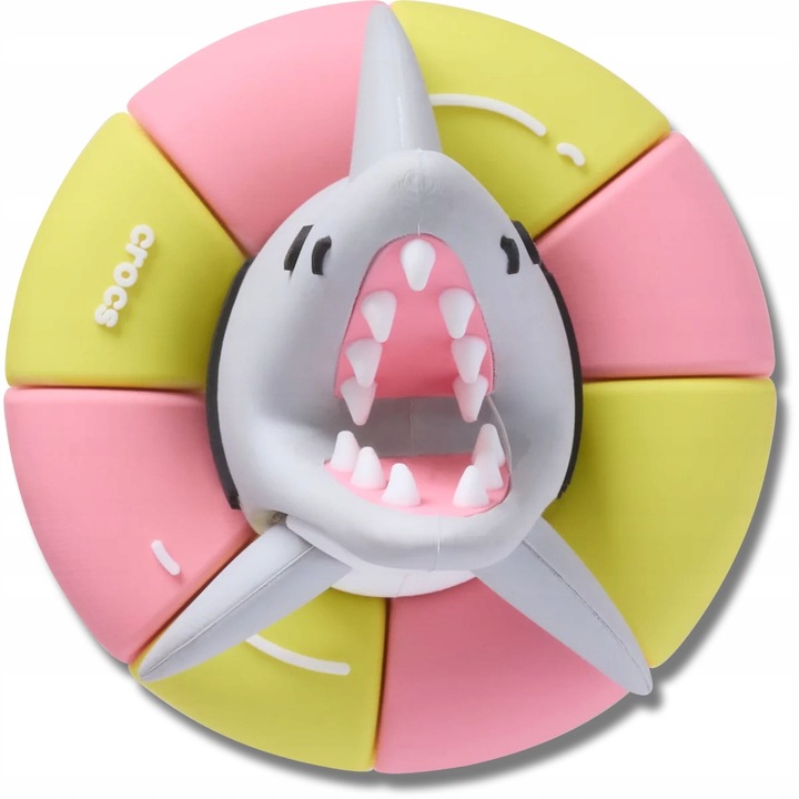 Crocs, Jibbitz Pentru Incaltaminte Accesorii Saboti, 3D Swimming Shark, Multicolor, 1 Bucata