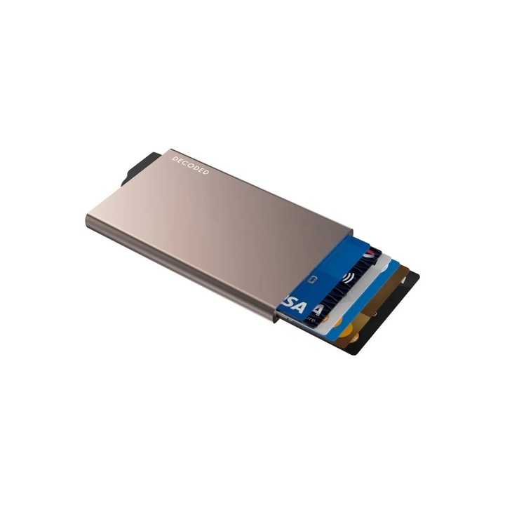 Decoded suport Slim Magnetic Aluminum Cardholder cu MagSafe – Desert Gold