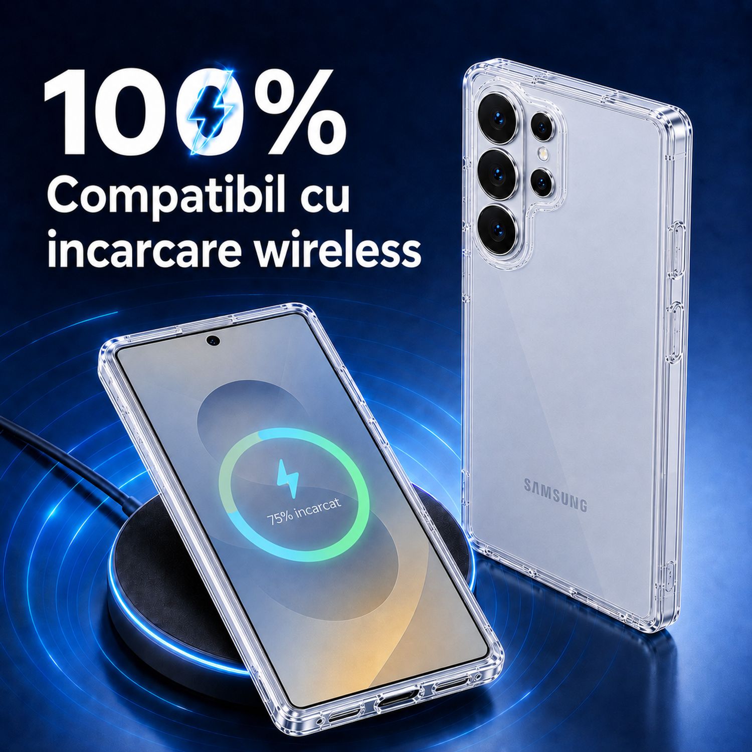 Husa pentru Samsung S26 Ultra, Transparenta Crystal Clear, Protectie Militara Antisoc, Rezistenta la Ingalbenire, Bumper Ranforsat