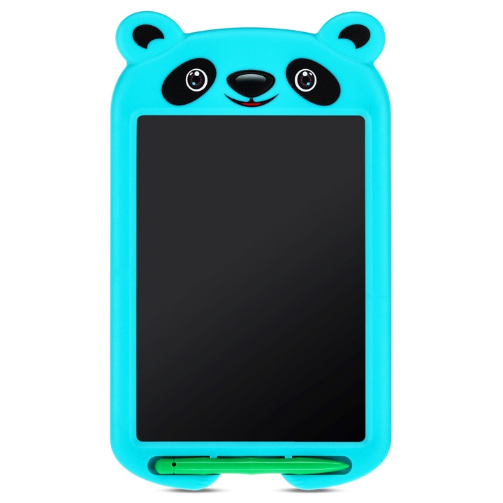 Tableta Grafica Lcd Pentru Copii, Sun Baby Panda, 8.5 Inch, Multicolor, Cu Stylus, Functie De Stergere, Albastru