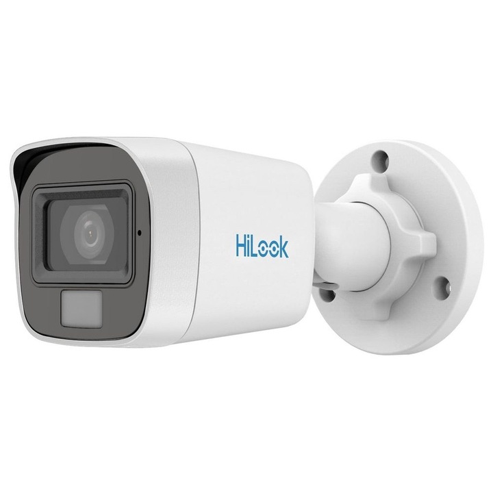 Външна камера за наблюдение, с двойно осветление, 2 MP, 2.8 mm, IR/бяла светлина 20 m, микрофон