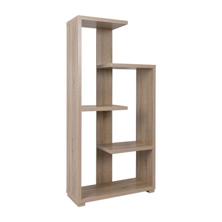 Biblioteca LIBERTA Mezzo Sonoma 79x29x160cm maro deschis