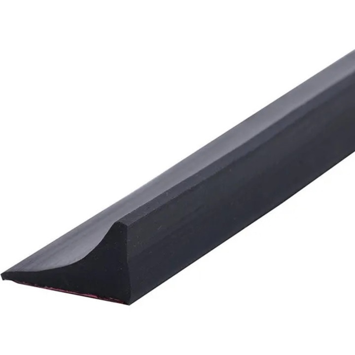 Bariera de dus din silicon de 100 cm, prag de dus autoadeziv anti-picurare, bariera anti-inundatie pentru cada si dus, negru