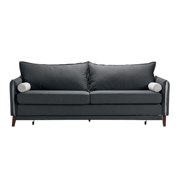 Commodo 3 locuri Canapea-Pat Gri Antracit 230X81Xh88Cm LIBERTA