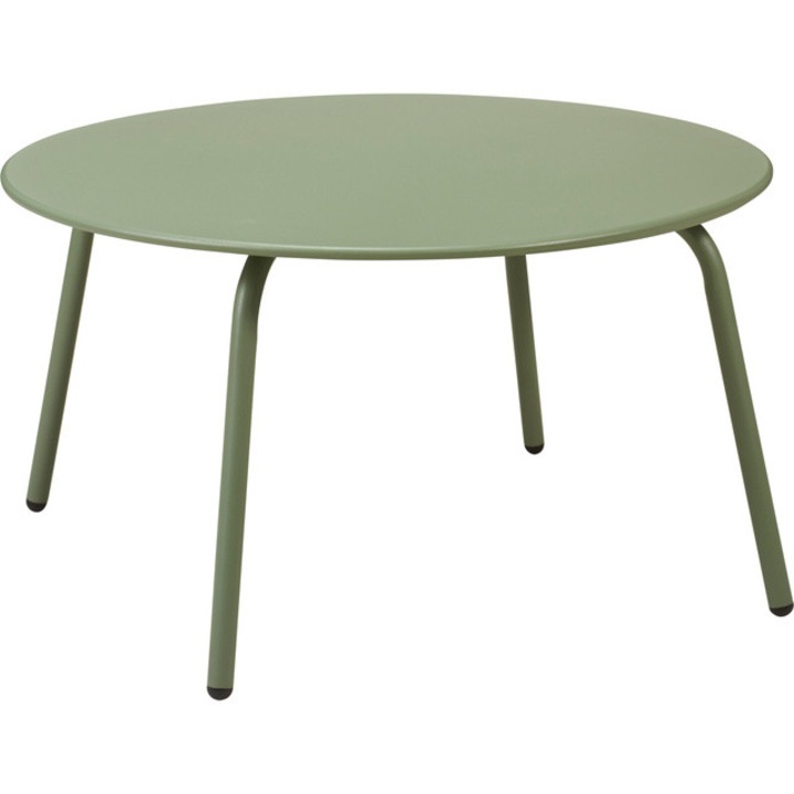 Mese rotunde din oțel pentru terasă RONDO, Ø 70 cm x 40 cm, verde