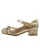 Elegáns magassarkú cipő lányoknak, műbőr, G6120.6220, arany, 35