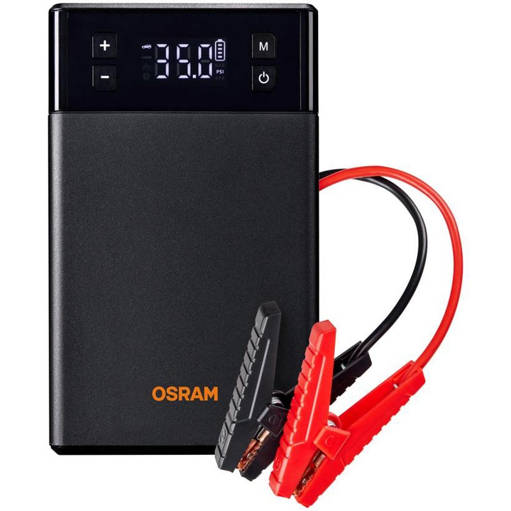 Sistem de pornire rapida , ojs020ti Osram, 12v si compresor auto wireless cu functie de oprire automata integrat