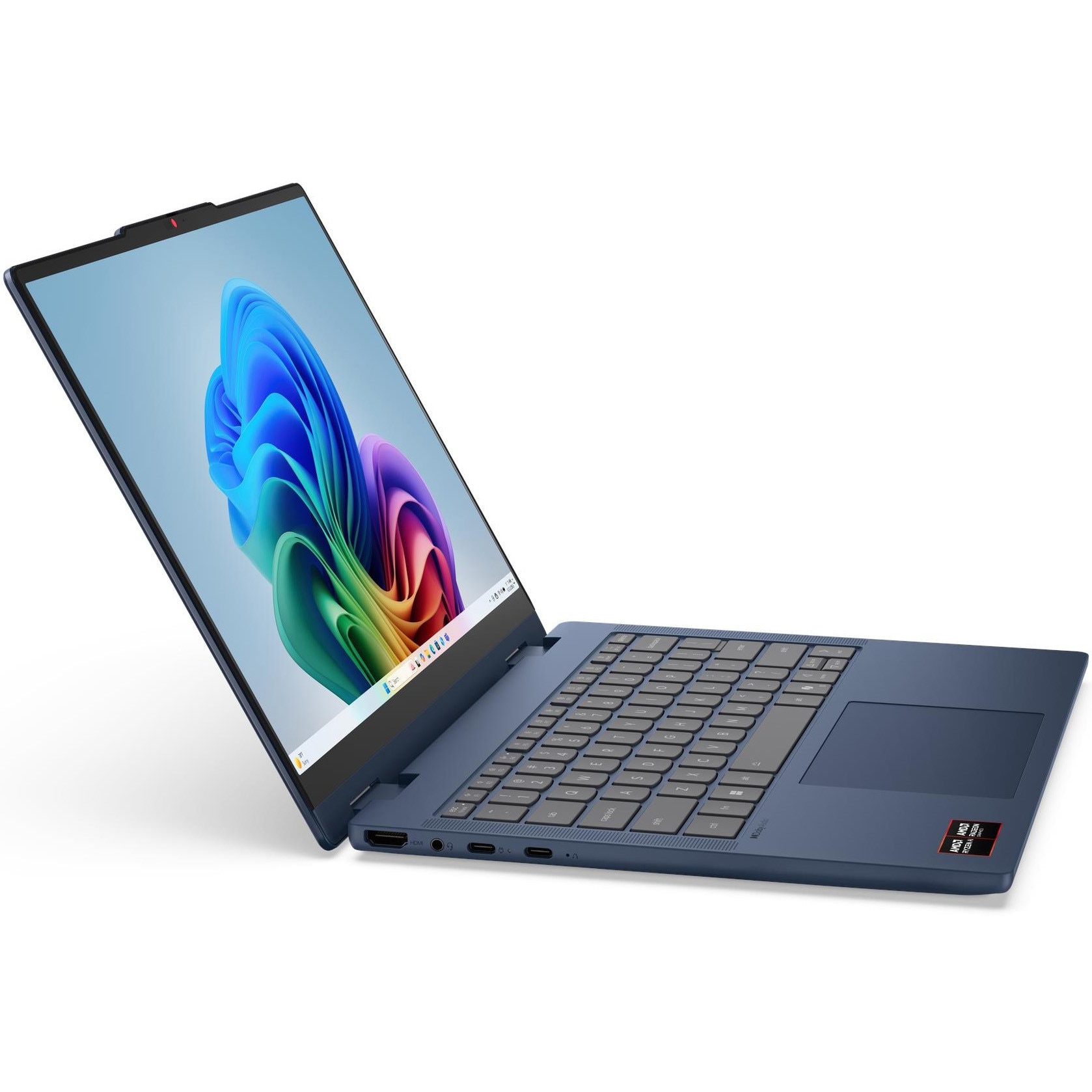 Laptop Lenovo IdeaPad 5 2-in-1 14AHP11 cu procesor AMD Ryzen™ 5 230 pana la 4.90 GHz, 14" WUXGA, OLED, Touch, 16GB RAM, 512GB SSD, AMD Radeon™ 760M Graphics, No OS, Cosmic Blue, 3y Courier or Carry-in