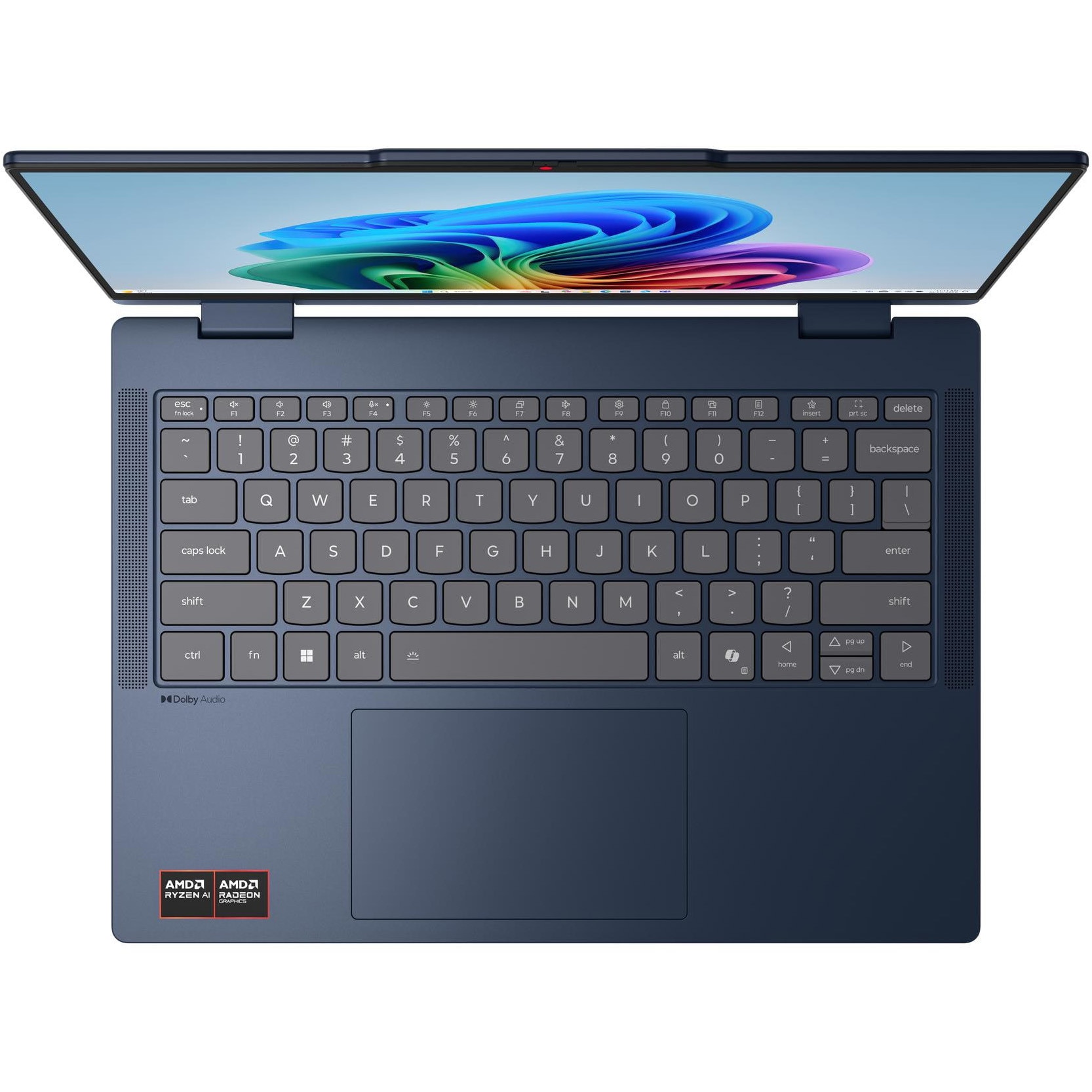 Laptop Lenovo IdeaPad 5 2-in-1 14AHP11 cu procesor AMD Ryzen™ 5 230 pana la 4.90 GHz, 14" WUXGA, OLED, Touch, 16GB RAM, 512GB SSD, AMD Radeon™ 760M Graphics, No OS, Cosmic Blue, 3y Courier or Carry-in