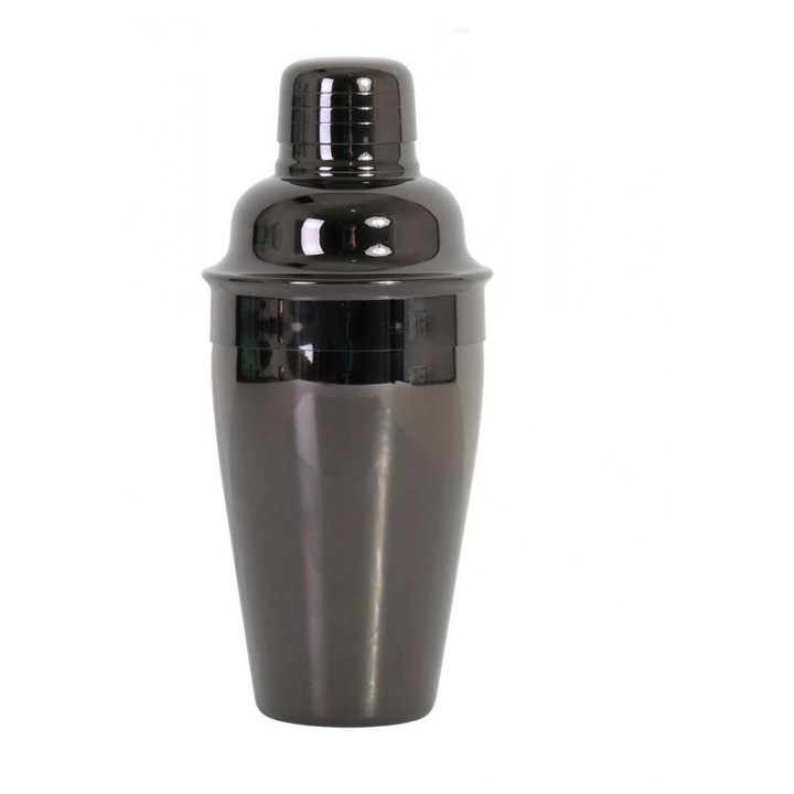 Шейкър Inox Черен Коктейл 300 ml – Професионален Шейкър Cobbler