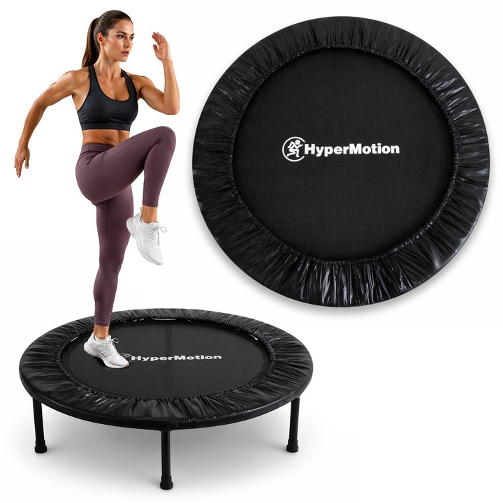 HyperMotion HYP96 TRAMPOLINE 91 fitnesz trambulin, beltéri, Ø 91 cm, max. 100 kg, fekete