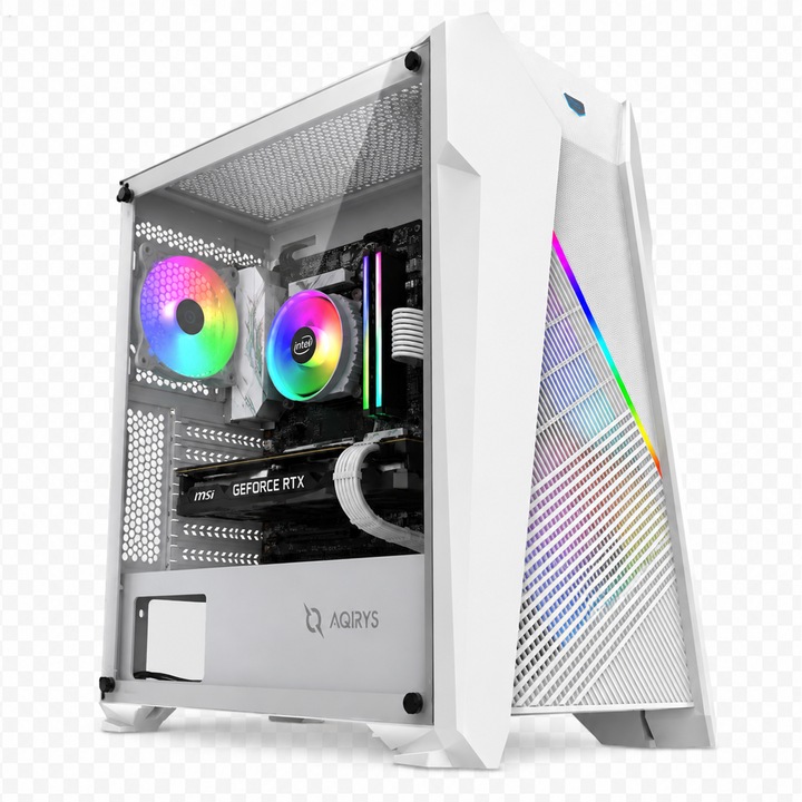 Sistem Desktop PC Gamer Intel Core Ultra 5 225F pana la 4.9 Ghz, 32 GB ram DDR5, SSD NVME 2 TB, placa video dedicata Nvidia GeForce RTX 3060 12 GB GDDR6 192 bit, tower gaming RGB, 600 w