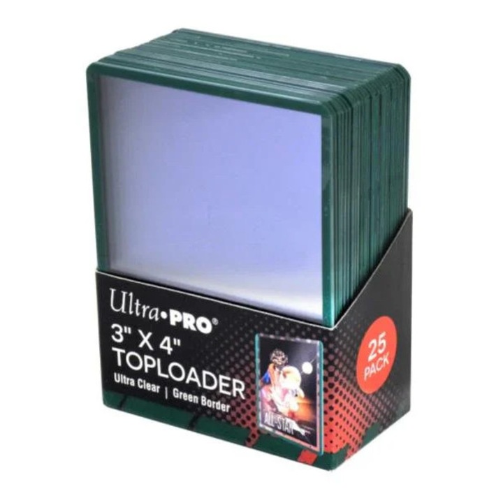 Toploader Ultra PRO 3x4cm verde rigid 25 buc