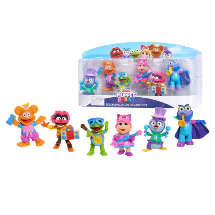 Muppet Babies Rocksplosion 6 db-os figura készlet 6.35cm