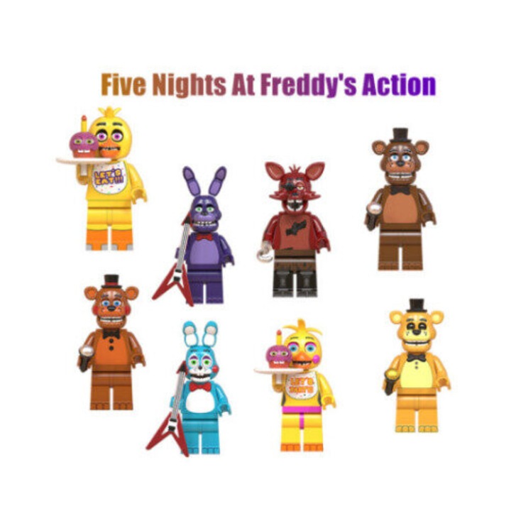 Set 8 figurine Five Nights At Freddy's FNAF constructie