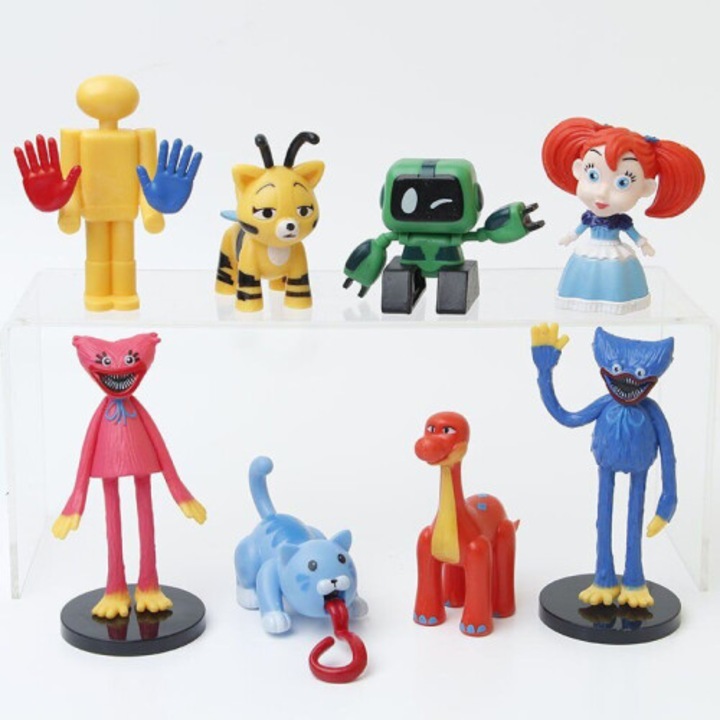 8 db-os Huggy Wuggy Poppy Playtime figura szett, többszínű