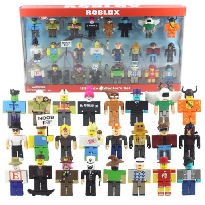 Roblox PVC figura készlet, 24 db, dobozzal, többszínű