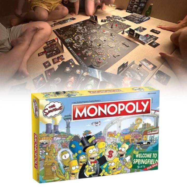 Monopoly Simpsons társasjáték gyűjtői kiadás kártya szett ajándék család buli