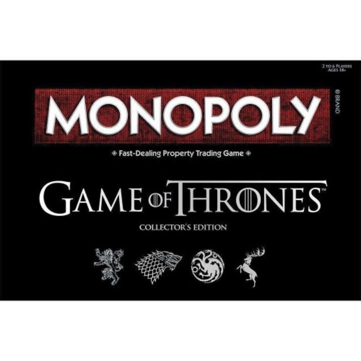 Monopoly Game of Thrones Gyűjtői Kiadás társasjáték, Westeros témájú