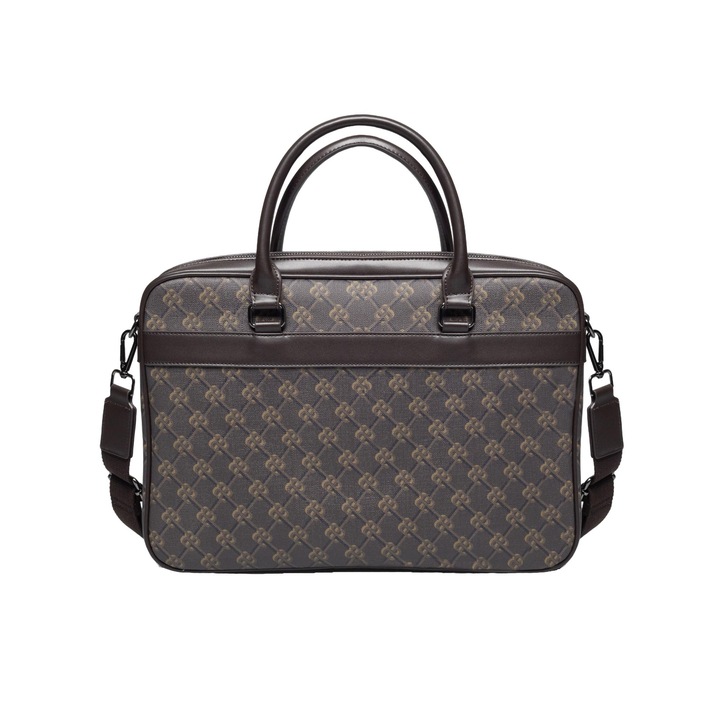 Geanta laptop Big Star Revon 803 maro piele ecologica