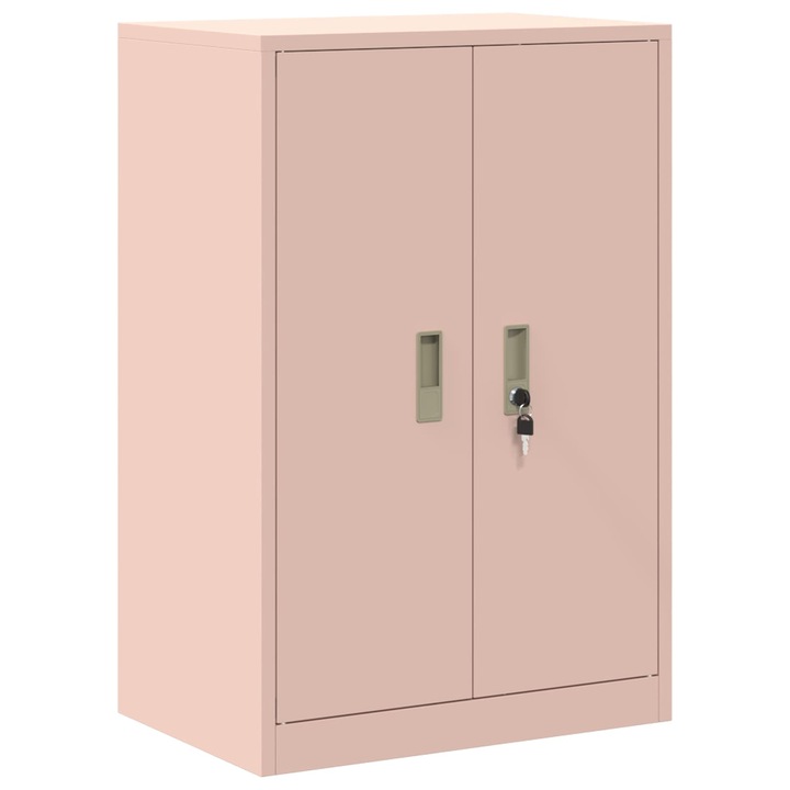 Dulap de depozitare vidaXL, Roz 60 x 40 x 90 cm Otel