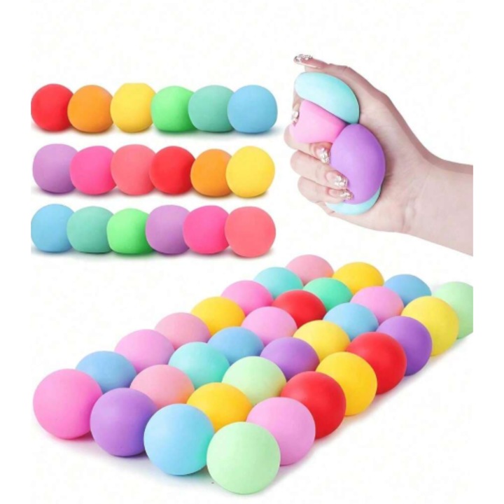 VICTINY ® INTERAKTÍV JÁTÉK SZETT 4 GOLYÓVAL, squishy, stresszoldó, szorongás, depresszió és sok más mindennapi probléma ellen, gyermekeknek és felnőtteknek egyaránt