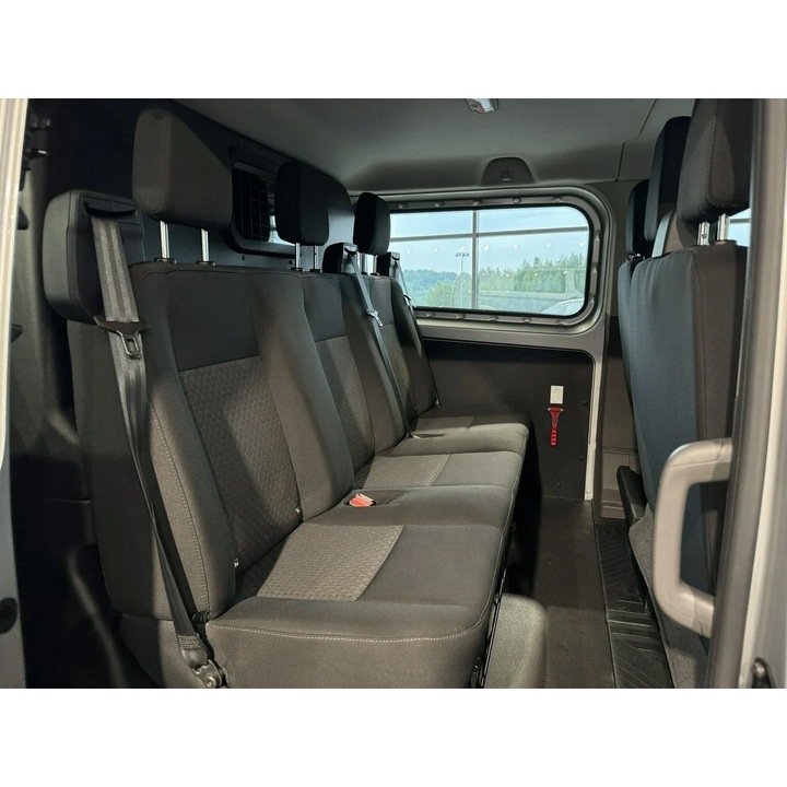 Huse scaune auto Ford Transit Custom 2024, 6 locuri, material rezistent, negru, set