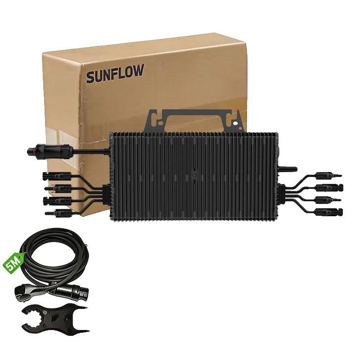 Mikroinverter 2400W WiFi vízálló kompakt 230V 16-60V