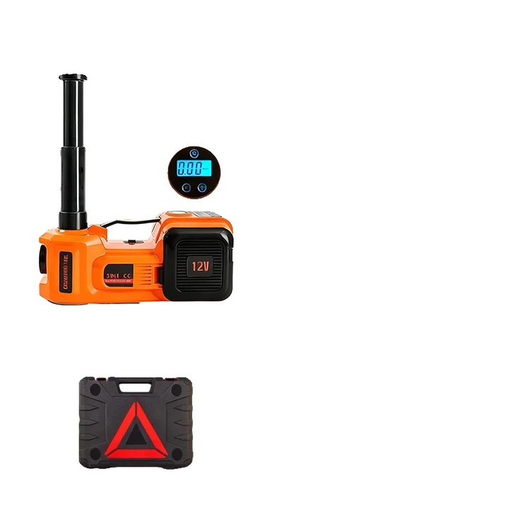Cric electric 5T cu pompa si lumina LED, afisaj digital, 32x15x14cm