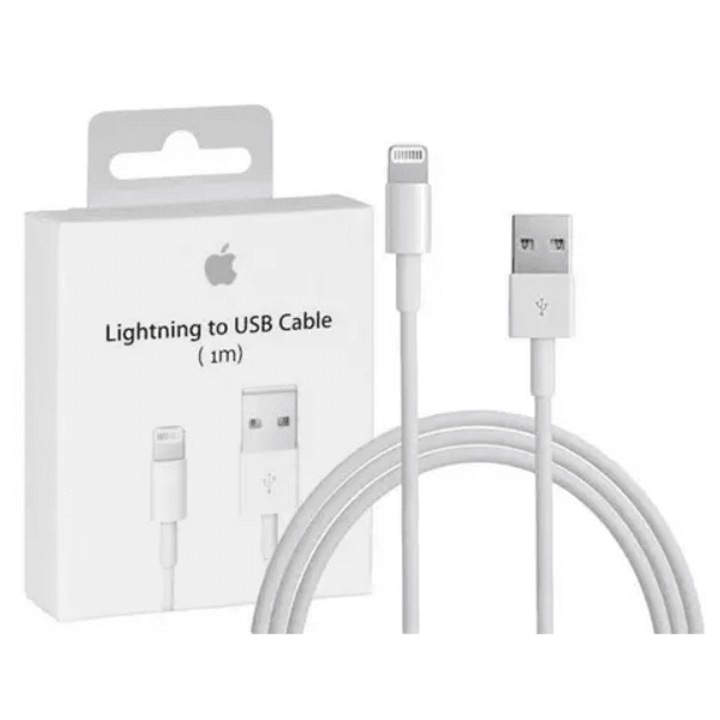 USB Kábel iPhone és iPad készülékekhez, Foxconn Oem Chip MD818 Lightning 1m, Fehér