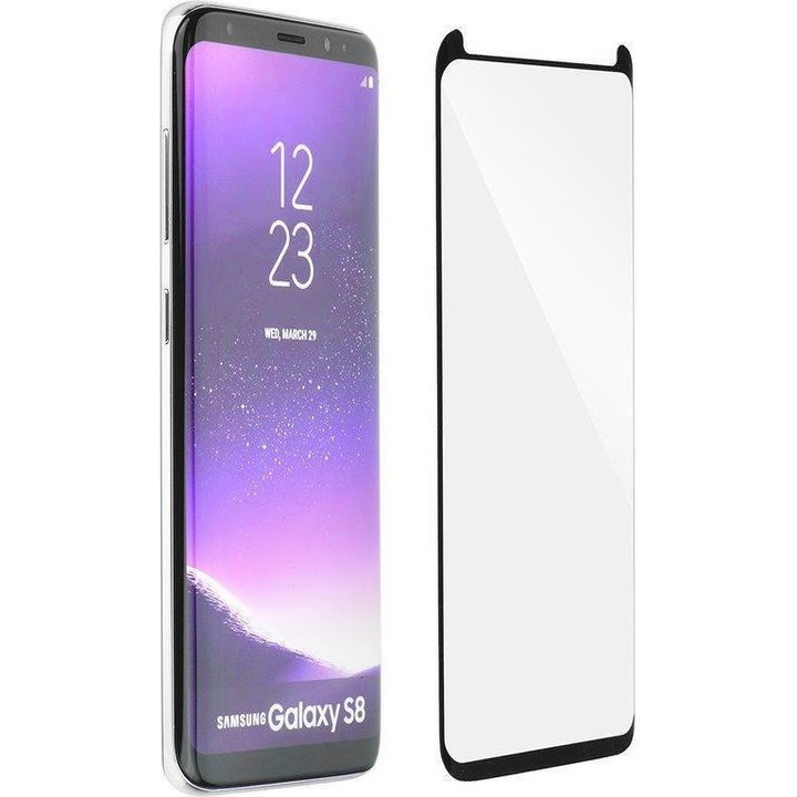 Ívelt Üvegfólia Nokia 3-hoz, Green 3D Glass, Fekete