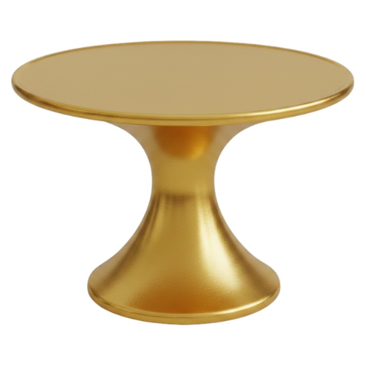 Prémium Süteménytartó, Elegáns Tortatartó Típus, Modern Minimalista Design, 170 x 85 mm - arany