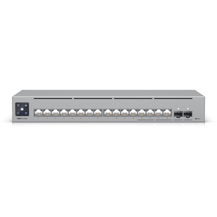 Switch UBIQUITI USW-Pro-Max-16-EU Switch 4x 2.5 GbE RJ45 12x GbE RJ45 2x SFP+ Etherlighting L3
