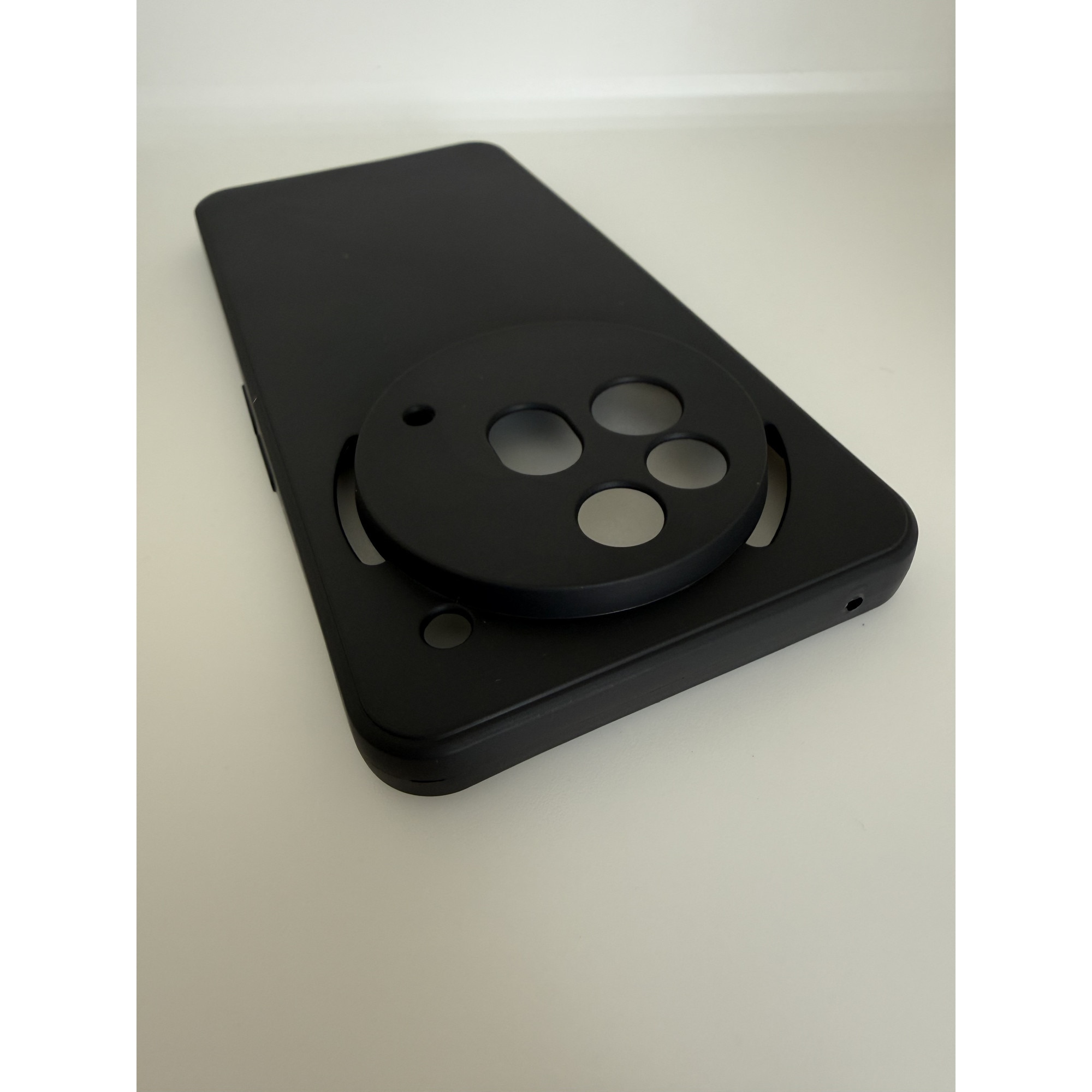 Husa protectie compatibila cu Nothing Phone 3a Pro, Silicon Flexibil Mat, Protectie Camera, Margini Ridicare pentru protectie ecran, Negru