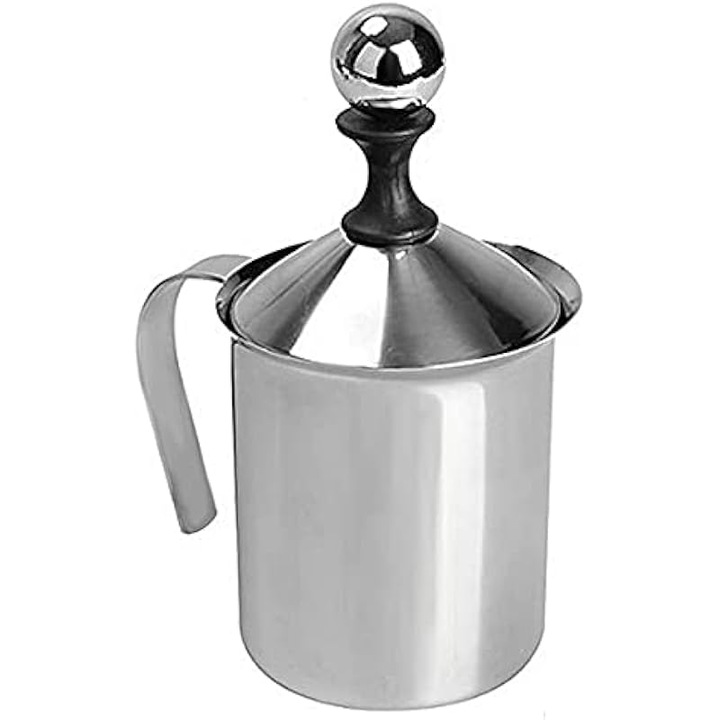 Spumator manual lapte, inox, dublu strat, 400ml