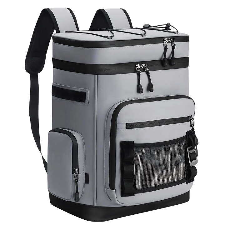 Rucsac termoizolant 30L, compartimente duble, gri