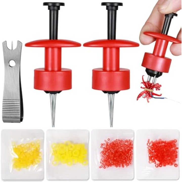 Set accesorii pescuit 1120 piese benzi micro momeala, 2 unelte, cleste metalic, multicolor